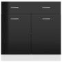 Armario inferior con cajón de cocina “Lyon” negro brillo de , Armarios de cocina - Ref: Foro24-801242, Precio: 117,76 €, Desc...