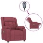 Sillón de masaje eléctrico tela rojo tinto de , Sillones de masaje eléctricos - Ref: Foro24-3143582, Precio: 234,75 €