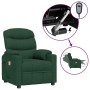 Sillón de masaje eléctrico tela verde oscuro de , Sillones de masaje eléctricos - Ref: Foro24-3143509, Precio: 247,25 €