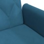 Sofá cama con reposabrazos terciopelo azul de , Sofás - Ref: Foro24-351943, Precio: 308,55 €
