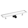 Desagüe de ducha con cubierta 2 en 1 acero inoxidable 63x14 cm de , Desagües - Ref: Foro24-146007, Precio: 56,39 €, Descuento: %