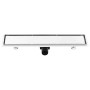 Desagüe de ducha con cubierta 2 en 1 acero inoxidable 63x14 cm de , Desagües - Ref: Foro24-146007, Precio: 56,39 €, Descuento: %