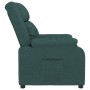 Sillón reclinable de tela verde oscuro