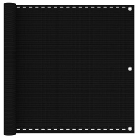 Toldo para balcón HDPE negro 90x400 cm de , Sombrillas - Ref: Foro24-311033, Precio: 23,39 €, Descuento: %