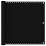 Toldo para balcón HDPE negro 90x400 cm de , Sombrillas - Ref: Foro24-311033, Precio: 23,39 €, Descuento: %