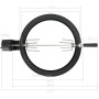 Kit de anillo asador de barbacoa negro 47 cm de , Planchas y parrillas eléctricas - Ref: Foro24-44289, Precio: 141,98 €