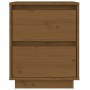 Mesita de noche madera maciza de pino marrón miel 40x35x50 cm de , Mesitas de noche - Ref: Foro24-813321, Precio: 39,52 €, De...