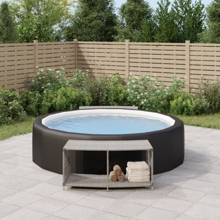 Estantes de almacenaje 2 unidades ratán sintético gris de , Accesorios para piscinas y spa - Ref: Foro24-362265, Precio: 196,...