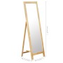 Espejo de pie 48x46,5x150 cm madera maciza de roble | Foro24.es | Tu tienda online para hogar, jardín y más Foro24.es
