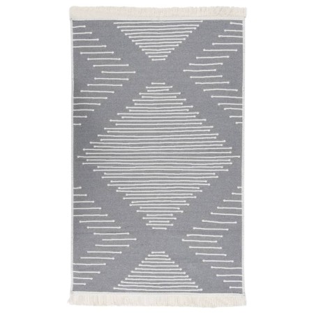 Alfombra de algodón gris oscuro 120x180 cm de , Alfombras - Ref: Foro24-340132, Precio: 32,90 €, Descuento: %