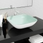 Lavabo de vidrio blanco 42x42x14 cm de , Lavabos - Ref: Foro24-345254, Precio: 41,19 €, Descuento: %