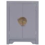 Mesita de noche madera de Paulownia gris 38x28x52 cm de , Mesitas de noche - Ref: Foro24-284072, Precio: 83,18 €, Descuento: %