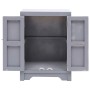 Mesita de noche madera de Paulownia gris 38x28x52 cm de , Mesitas de noche - Ref: Foro24-284072, Precio: 83,18 €, Descuento: %