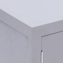 Mesita de noche madera de Paulownia gris 38x28x52 cm de , Mesitas de noche - Ref: Foro24-284072, Precio: 83,18 €, Descuento: %