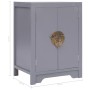 Mesita de noche madera de Paulownia gris 38x28x52 cm de , Mesitas de noche - Ref: Foro24-284072, Precio: 83,18 €, Descuento: %