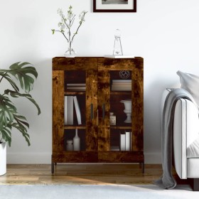 Aparador de madera de ingeniería roble ahumado 69,5x34x90 cm de , Aparadores - Ref: Foro24-827801, Precio: 89,10 €