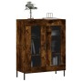 Aparador de madera de ingeniería roble ahumado 69,5x34x90 cm de , Aparadores - Ref: Foro24-827801, Precio: 89,10 €