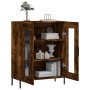 Aparador de madera de ingeniería roble ahumado 69,5x34x90 cm de , Aparadores - Ref: Foro24-827801, Precio: 89,10 €