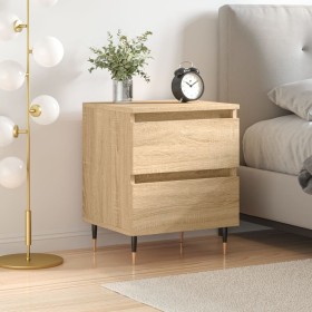 Mesita de noche madera de ingeniería roble Sonoma 40x35x50 cm de , Mesitas de noche - Ref: Foro24-826866, Precio: 63,44 €