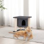 Rascador para gatos con postes de sisal gris oscuro 37 cm de , Mobiliario para gatos - Ref: Foro24-171656, Precio: 33,73 €, D...