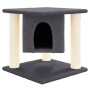 Rascador para gatos con postes de sisal gris oscuro 37 cm de , Mobiliario para gatos - Ref: Foro24-171656, Precio: 33,73 €, D...