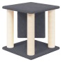 Rascador para gatos con postes de sisal gris oscuro 37 cm de , Mobiliario para gatos - Ref: Foro24-171656, Precio: 33,73 €, D...