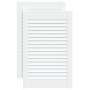 Puerta de armario lamas 2 uds madera pino blanco 61,5x39,4 cm de , Puertas de armarios - Ref: Foro24-151152, Precio: 58,42 €,...