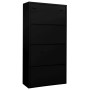 Armario de oficina de acero negro 90x40x180 cm de , Taquillas y armarios de almacenamiento - Ref: Foro24-335944, Precio: 303,...