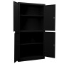 Armario de oficina de acero negro 90x40x180 cm de , Taquillas y armarios de almacenamiento - Ref: Foro24-335944, Precio: 303,...