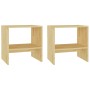 Mesitas de noche 2 uds madera maciza de pino 40x30,5x40 cm de , Mesitas de noche - Ref: Foro24-808054, Precio: 50,77 €, Descu...
