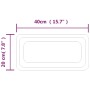 Espejo de baño con LED 40x20 cm de , Espejos - Ref: Foro24-151779, Precio: 31,73 €, Descuento: %