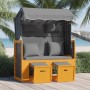 Silla Strandkorb cojines ratán sintético madera negro antracita de , Tumbonas - Ref: Foro24-318667, Precio: 292,93 €, Descuen...