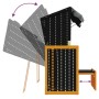 Silla Strandkorb cojines ratán sintético madera negro antracita de , Tumbonas - Ref: Foro24-318667, Precio: 292,93 €, Descuen...