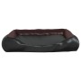Cama para perros de cuero sintético negro y marrón 105x80x25 cm | Foro24.es | Tu tienda online para hogar, jardín y más Foro24.es
