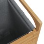 Cesto para ropa sucia con bolsa bambú gris 32x30x36,5 cm de , Cestas para ropa - Ref: Foro24-373366, Precio: 64,06 €, Descuen...