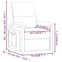 Sillón de masaje de tela gris oscuro de , Sillones de masaje eléctricos - Ref: Foro24-348470, Precio: 216,01 €