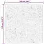 Alfombra de pelo largo moderna crema y negro 240x240 cm de , Alfombras - Ref: Foro24-375372, Precio: 111,68 €, Descuento: %