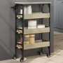 Carrito de cocina madera de ingeniería roble Sonoma 53x20x76 cm de , Carros de cocina y comedor - Ref: Foro24-842352, Precio:...