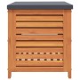 Caja de almacenaje de jardín madera maciza eucalipto 60x50x55cm | Foro24.es | Tu tienda online para hogar, jardín y más Foro24.es