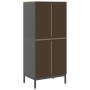 Armario FLORO madera maciza de pino gris 77x53x171 cm de , Armarios roperos - Ref: Foro24-374007, Precio: 254,86 €, Descuento: %