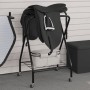 Soporte de montura plegable de pie independiente hierro negro de , Accesorios para sillas de montar - Ref: Foro24-172442, Pre...