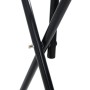 Soporte de montura plegable de pie independiente hierro negro de , Accesorios para sillas de montar - Ref: Foro24-172442, Pre...