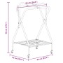 Soporte de montura plegable de pie independiente hierro negro de , Accesorios para sillas de montar - Ref: Foro24-172442, Pre...