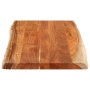 Tablero de mesa rectangular borde natural acacia 120x60x3,8 cm de , Tableros para mesas - Ref: Foro24-370648, Precio: 127,46 ...
