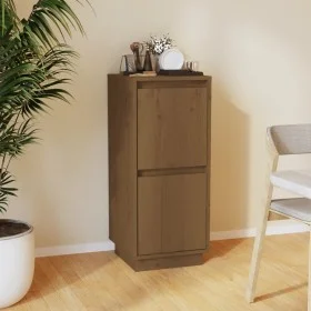 Solid pine wood sideboard in honey brown color 31.5x34x75 cm by vidaXL, Sideboards - Ref: Foro24-813386, Price: 40,35 €, Disc...