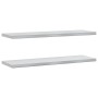 Estantes de pared 2 uds acero inoxidable plateado 100x30x3 cm de , Estantes y estanterías - Ref: Foro24-30279, Precio: 63,61 ...