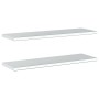 Estantes de pared 2 uds acero inoxidable plateado 100x30x3 cm de , Estantes y estanterías - Ref: Foro24-30279, Precio: 63,61 ...