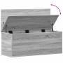 Caja de almacenaje madera de ingeniería gris Sonoma 90x35x35 cm de , Baúles de almacenamiento - Ref: Foro24-840686, Precio: 7...