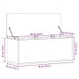 Caja de almacenaje madera de ingeniería gris Sonoma 90x35x35 cm de , Baúles de almacenamiento - Ref: Foro24-840686, Precio: 7...