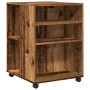 Mesa auxiliar ruedas madera ingeniería envejecido 55x60x78 cm de , Armarios archivadores - Ref: Foro24-853162, Precio: 89,25 ...